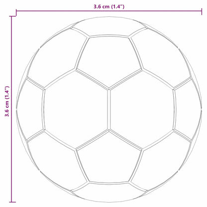 Tischfußbälle 12 Pcs Weiß 3,6 X 3,6 Cm Polypropylen