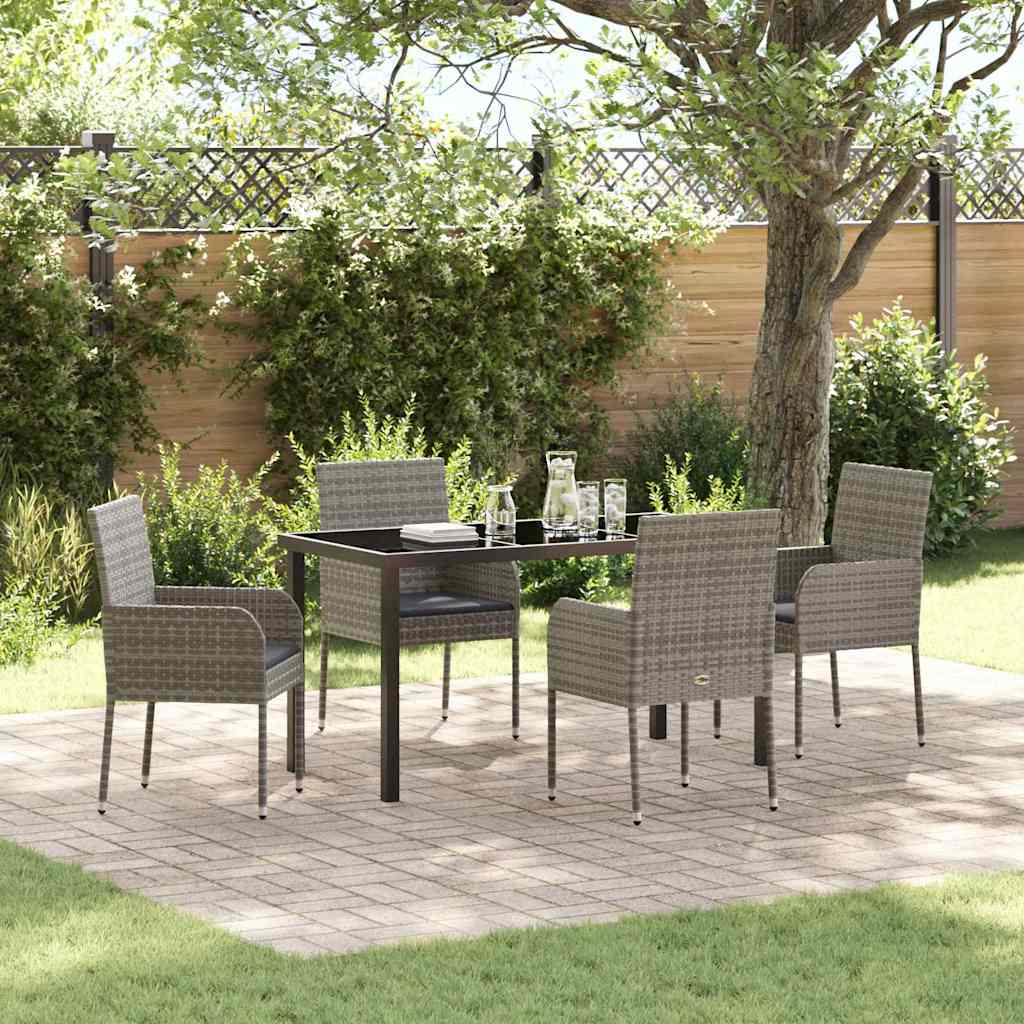 Garten Essgruppe Mit Kissen 3 Pcs Poly-Rattan