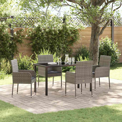 Garten Essgruppe Mit Kissen 3 Pcs Poly-Rattan