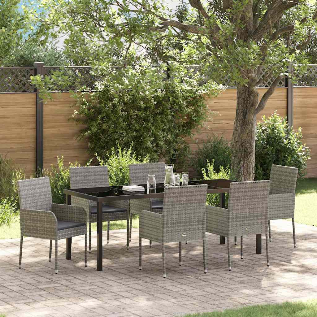 Garten Essgruppe Mit Kissen 3 Pcs Poly-Rattan