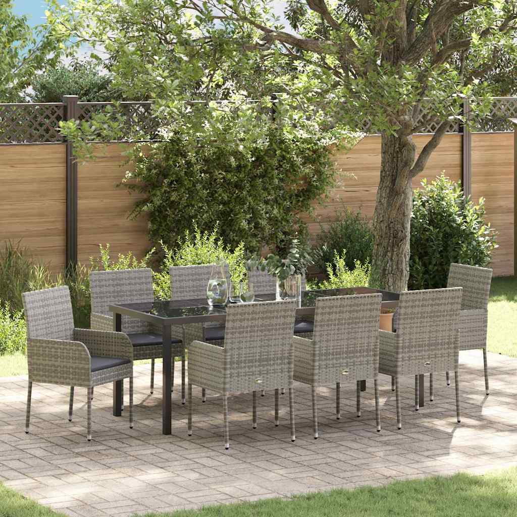 Garten Essgruppe Mit Kissen 3 Pcs Poly-Rattan