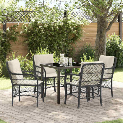 Garten Essgruppe Mit Kissen 3 Pcs Beige Poly-Rattan