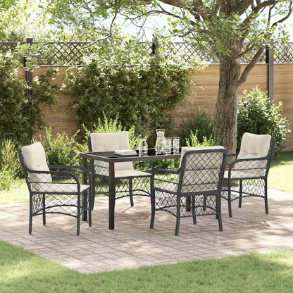 Garten Essgruppe Mit Kissen 3 Pcs Beige Poly-Rattan
