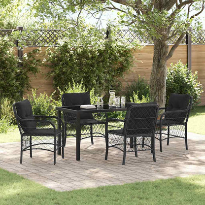 Garten Essgruppe Mit Kissen 3 Pcs Beige Poly-Rattan