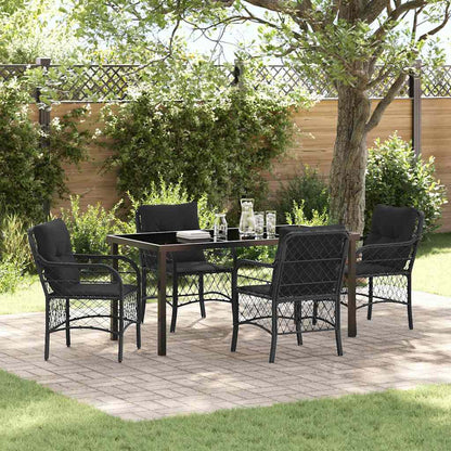 Garten Essgruppe Mit Kissen 3 Pcs Beige Poly-Rattan