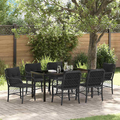 Garten Essgruppe Mit Kissen 3 Pcs Beige Poly-Rattan
