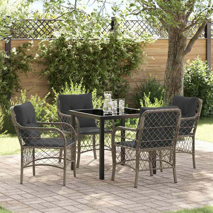Garten Essgruppe Mit Kissen 3 Pcs Beige Poly-Rattan