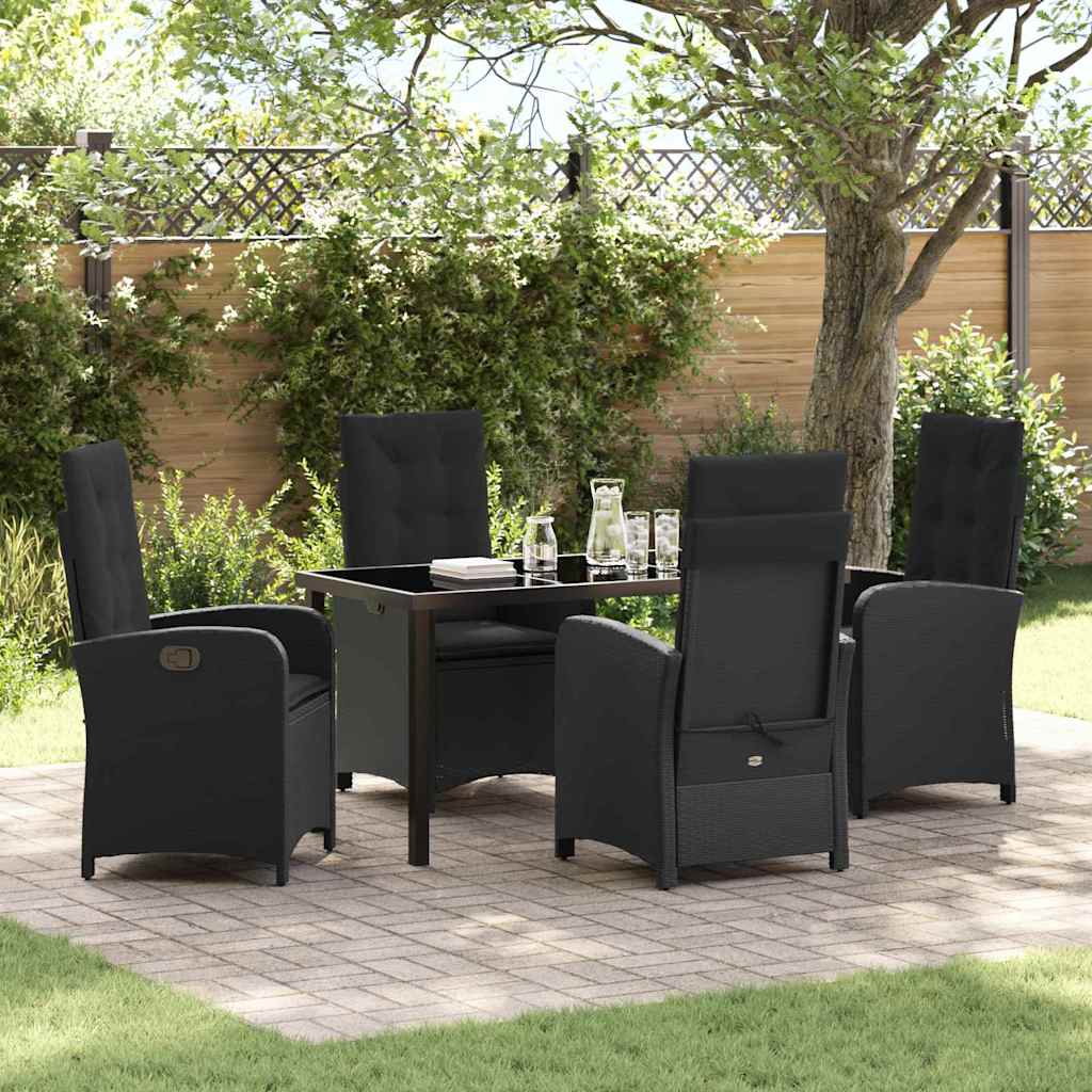 Garten Essgruppe Mit Kissen 5 Pcs Poly-Rattan
