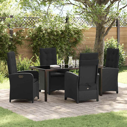 Garten Essgruppe Mit Kissen 5 Pcs Poly-Rattan