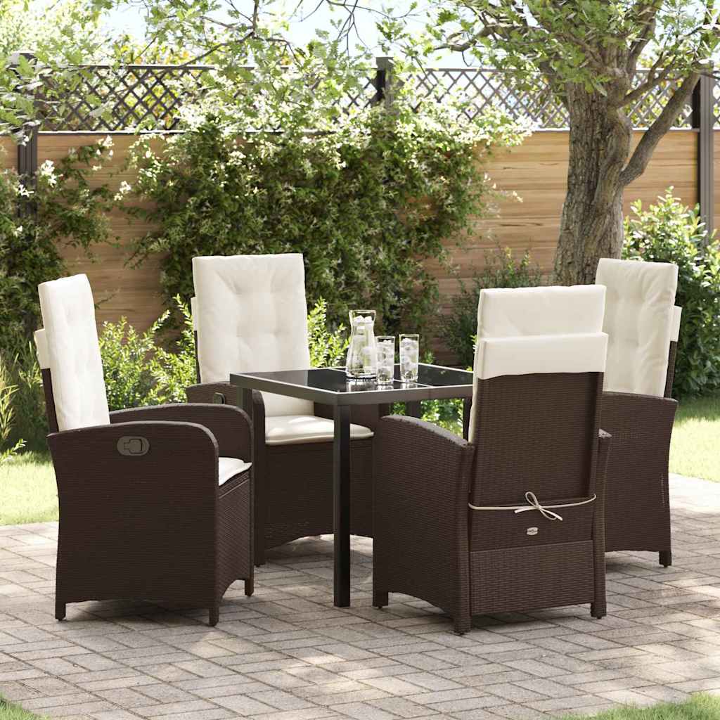 Garten Essgruppe Mit Kissen 5 Pcs Poly-Rattan