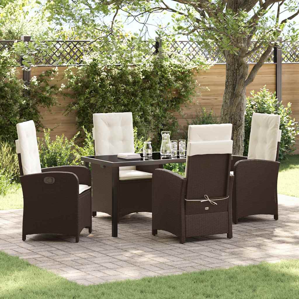 Garten Essgruppe Mit Kissen 5 Pcs Poly-Rattan