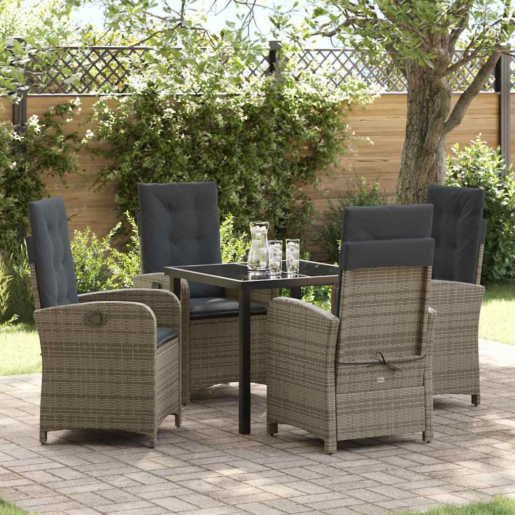 Garten Essgruppe Mit Kissen 5 Pcs Poly-Rattan