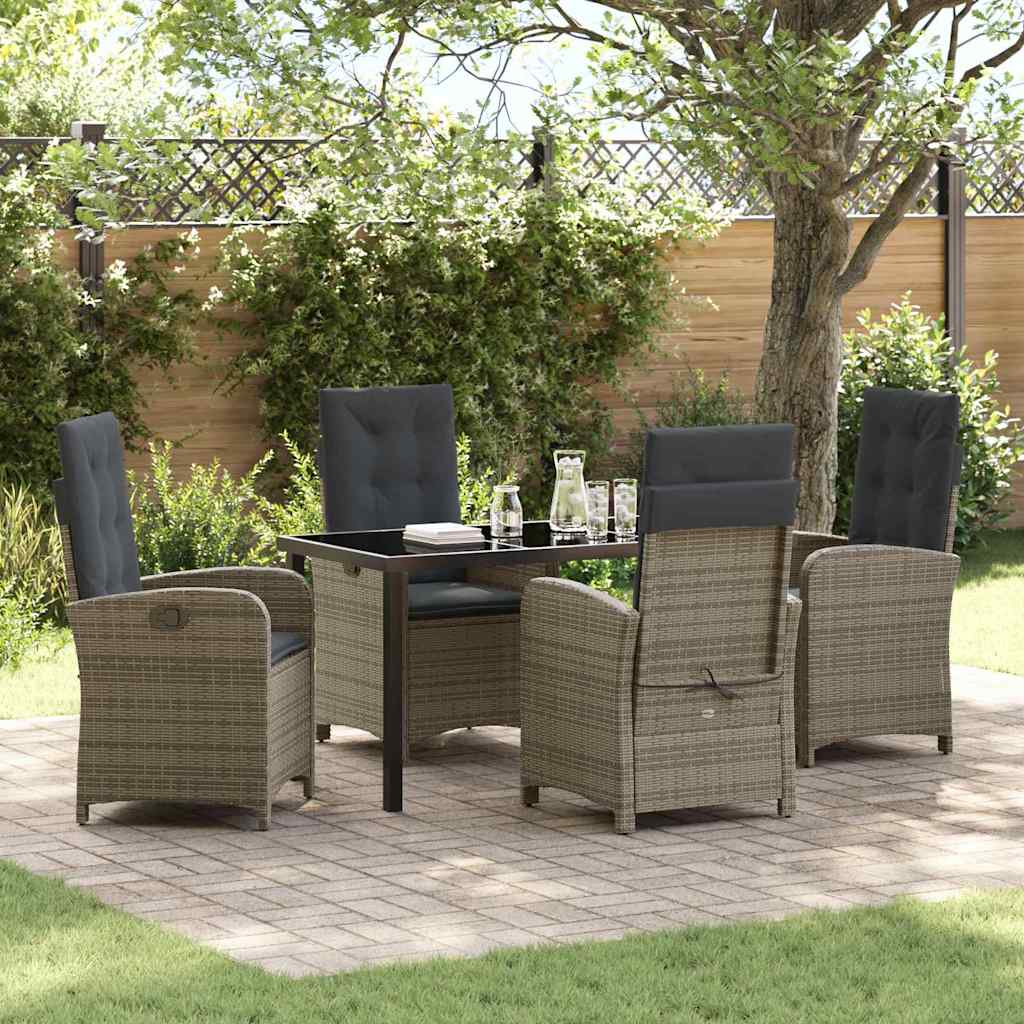 Garten Essgruppe Mit Kissen 5 Pcs Poly-Rattan