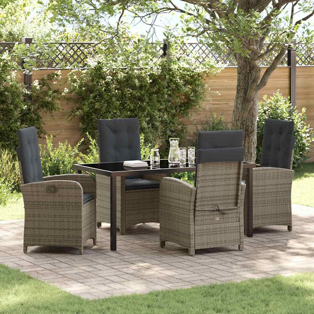 Garten Essgruppe Mit Kissen 5 Pcs Poly-Rattan