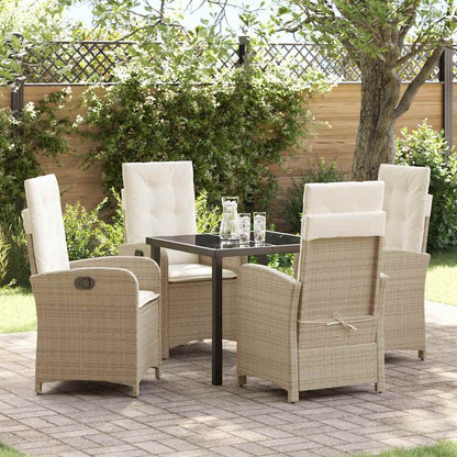 Garten Essgruppe Mit Kissen 5 Pcs Poly-Rattan