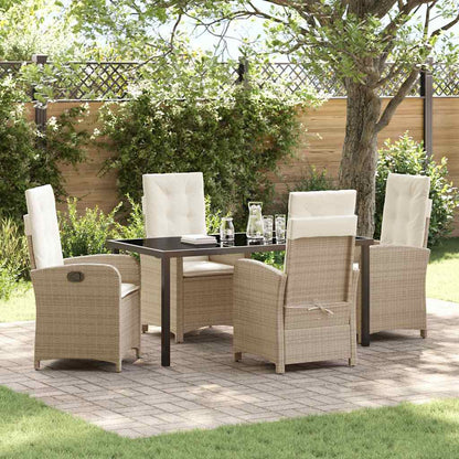 Garten Essgruppe Mit Kissen 5 Pcs Poly-Rattan