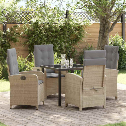 Garten Essgruppe Mit Kissen 5 Pcs Poly-Rattan