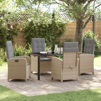 Garten Essgruppe Mit Kissen 5 Pcs Poly-Rattan