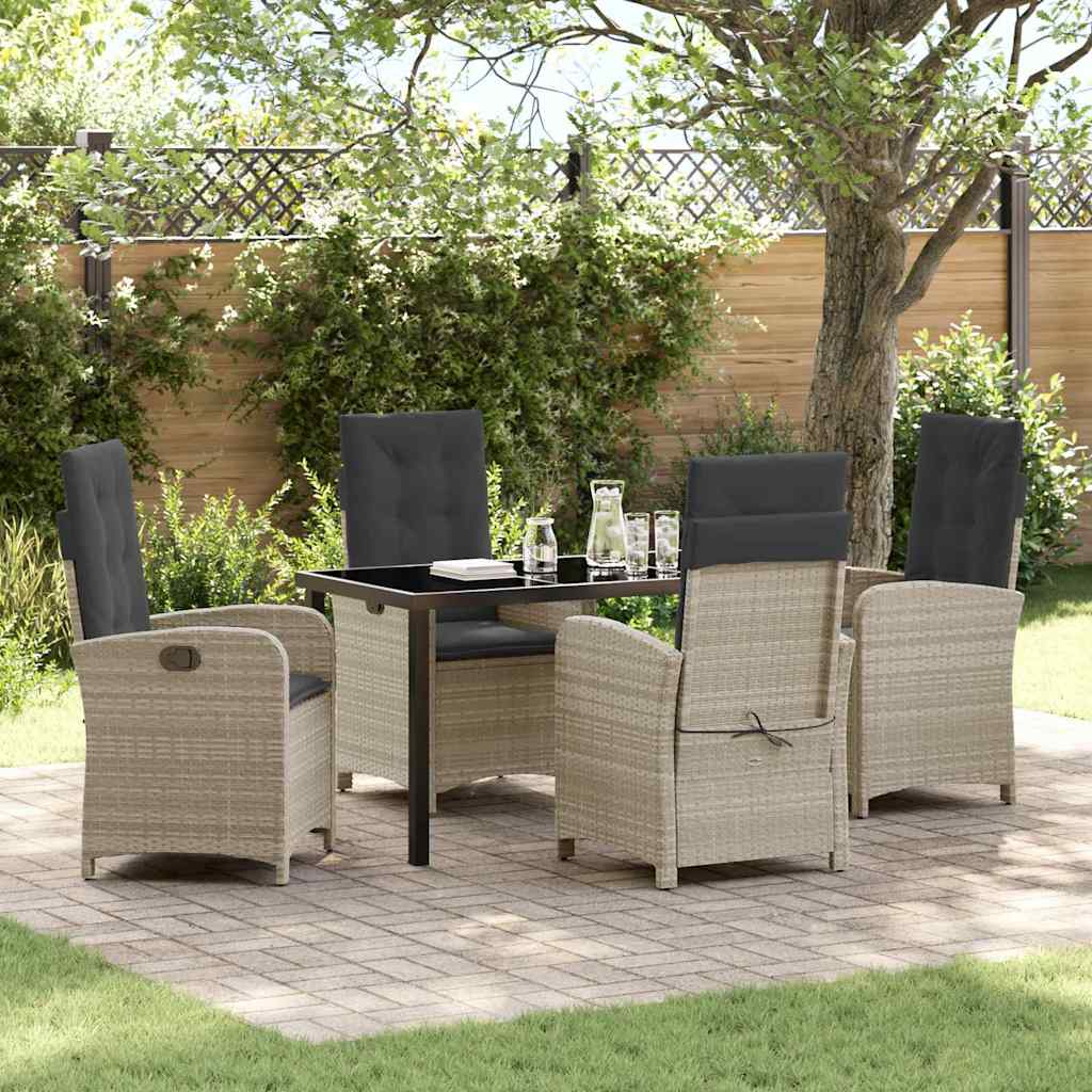 Garten Essgruppe Mit Kissen 5 Pcs Poly-Rattan