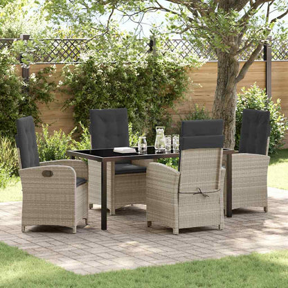 Garten Essgruppe Mit Kissen 5 Pcs Poly-Rattan