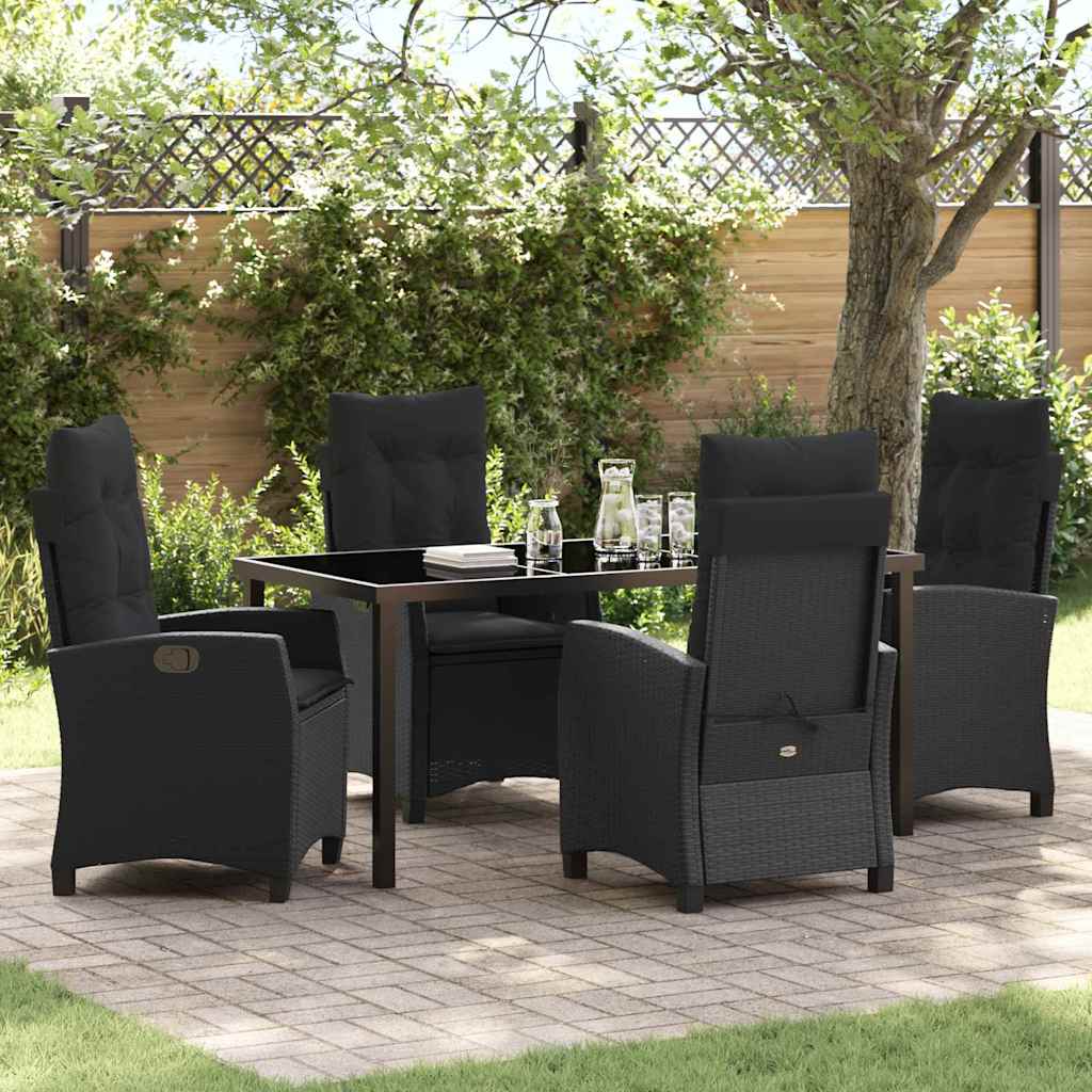 Garten Essgruppe Mit Kissen 5 Pcs Poly-Rattan