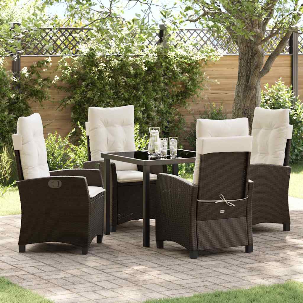 Garten Essgruppe Mit Kissen 5 Pcs Poly-Rattan