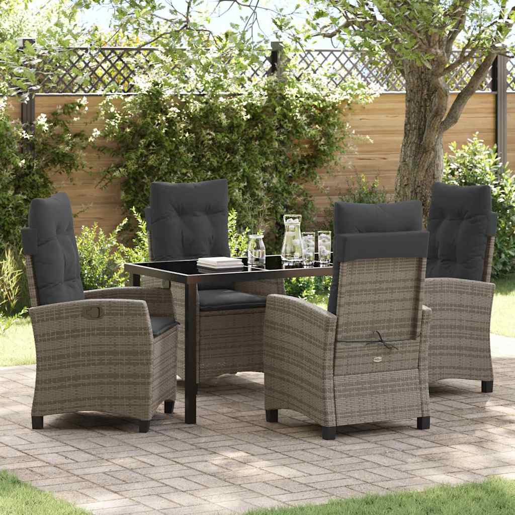 Garten Essgruppe Mit Kissen 5 Pcs Poly-Rattan
