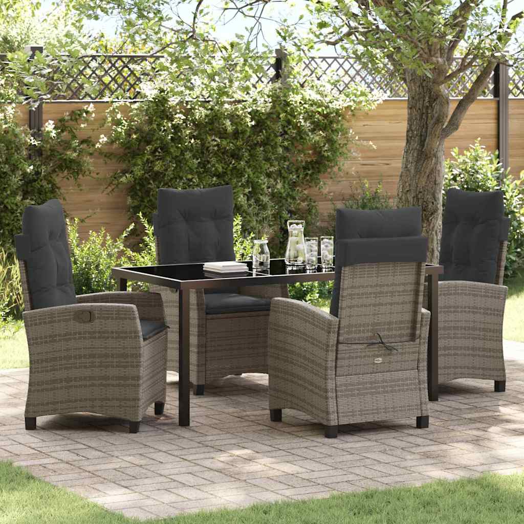 Garten Essgruppe Mit Kissen 5 Pcs Poly-Rattan