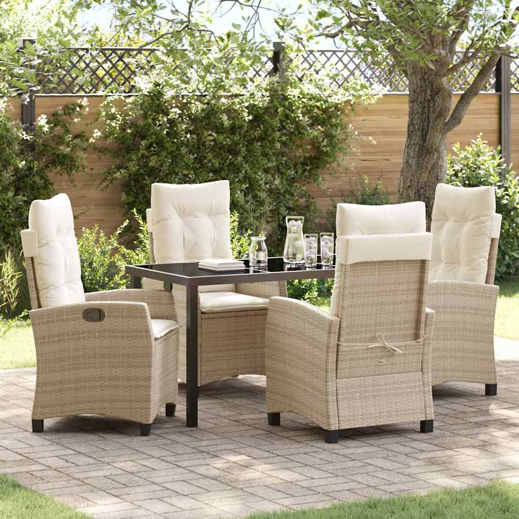 Garten Essgruppe Mit Kissen 5 Pcs Poly-Rattan