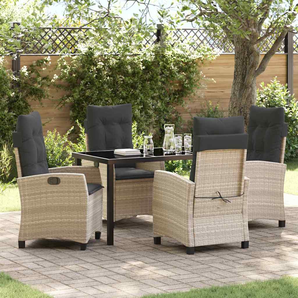 Garten Essgruppe Mit Kissen 5 Pcs Poly-Rattan