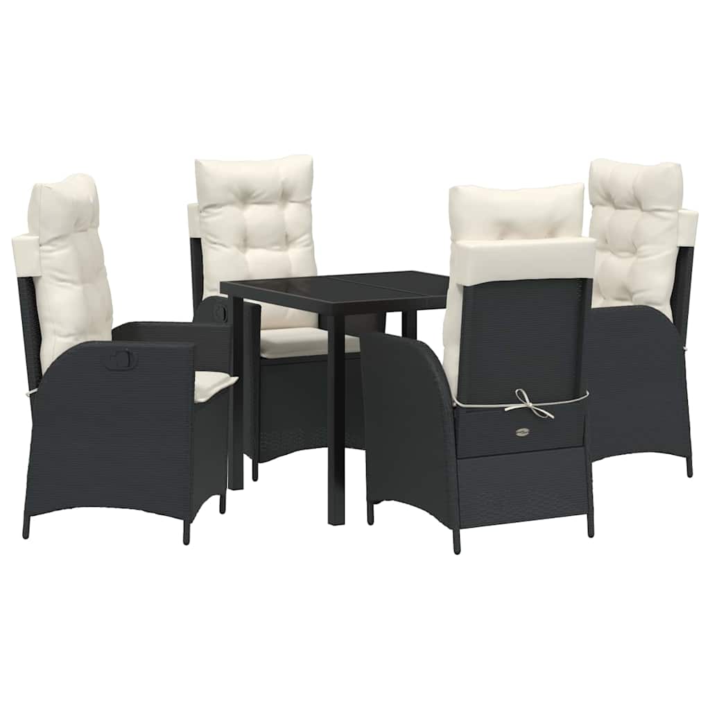 Garten Essgruppe Mit Kissen 5 Pcs Beige Poly-Rattan