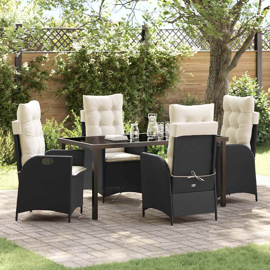 Garten Essgruppe Mit Kissen 5 Pcs Beige Poly-Rattan