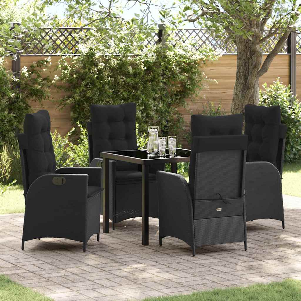 Garten Essgruppe Mit Kissen 5 Pcs Beige Poly-Rattan