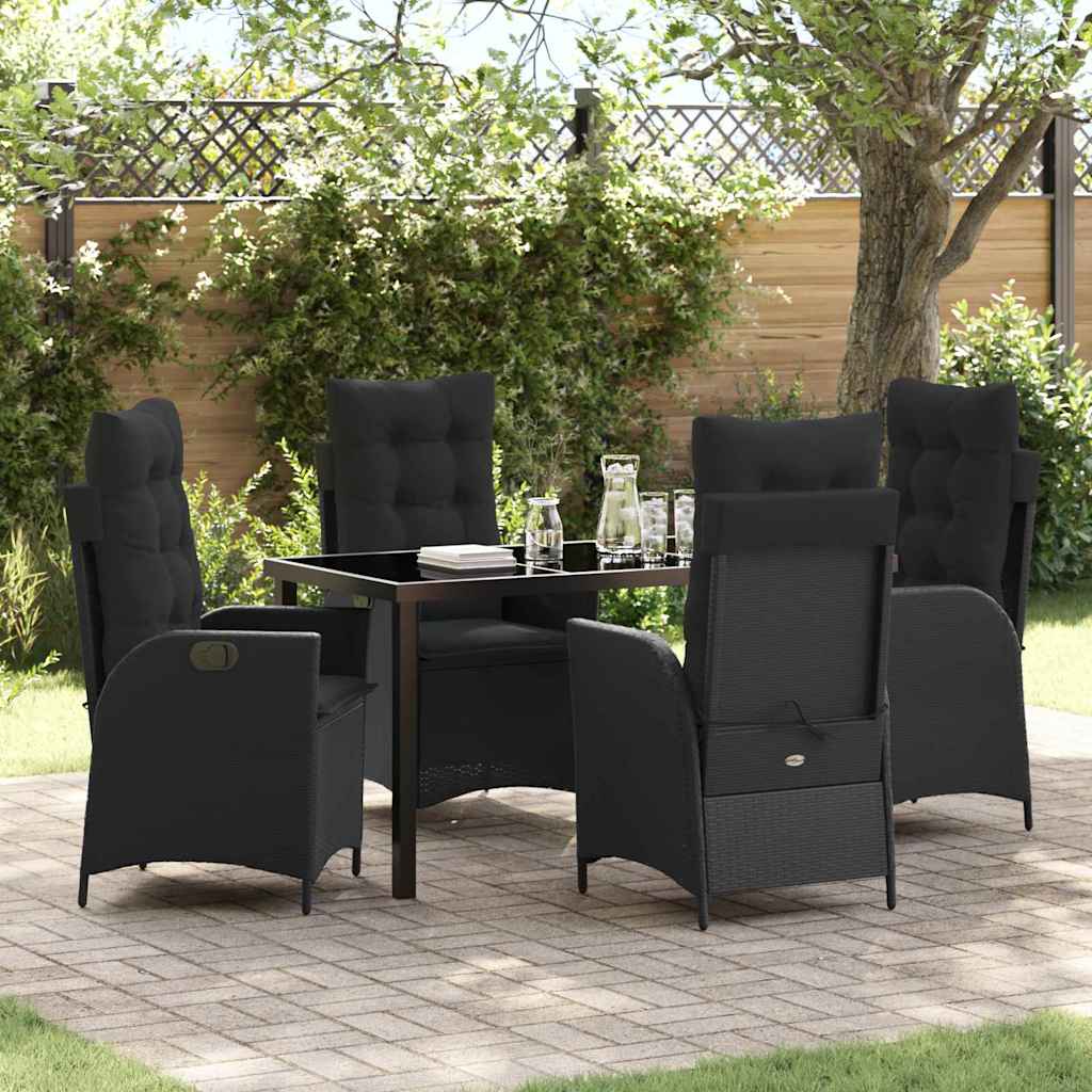 Garten Essgruppe Mit Kissen 5 Pcs Beige Poly-Rattan