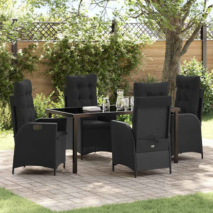 Garten Essgruppe Mit Kissen 5 Pcs Beige Poly-Rattan