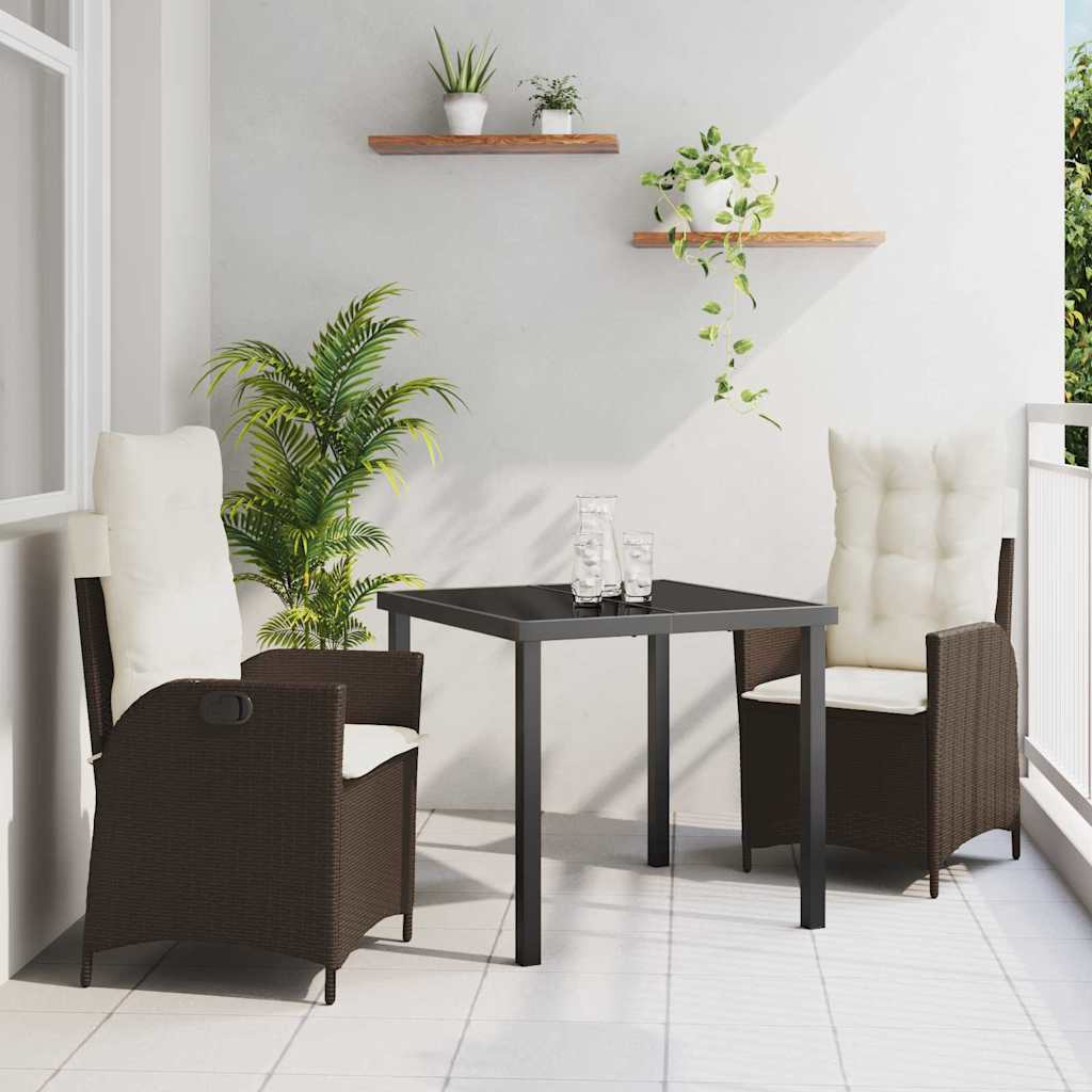 Garten Essgruppe Mit Kissen 5 Pcs Beige Poly-Rattan
