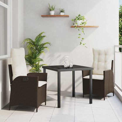 Garten Essgruppe Mit Kissen 5 Pcs Beige Poly-Rattan