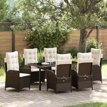 Garten Essgruppe Mit Kissen 5 Pcs Beige Poly-Rattan
