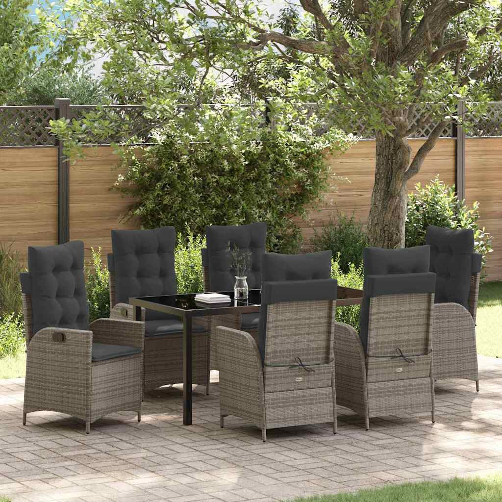 Garten Essgruppe Mit Kissen 5 Pcs Beige Poly-Rattan