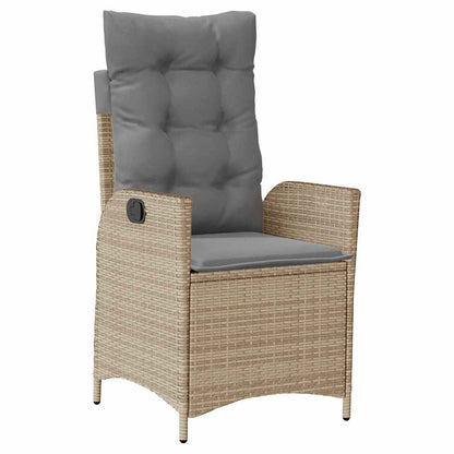 Garten Essgruppe Mit Kissen 5 Pcs Beige Poly-Rattan