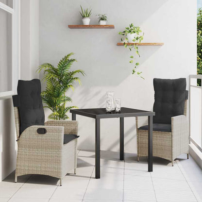 Garten Essgruppe Mit Kissen 5 Pcs Beige Poly-Rattan