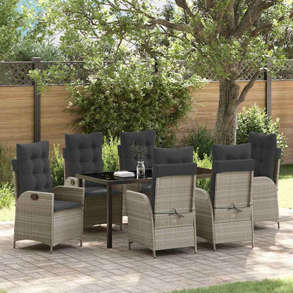 Garten Essgruppe Mit Kissen 5 Pcs Beige Poly-Rattan