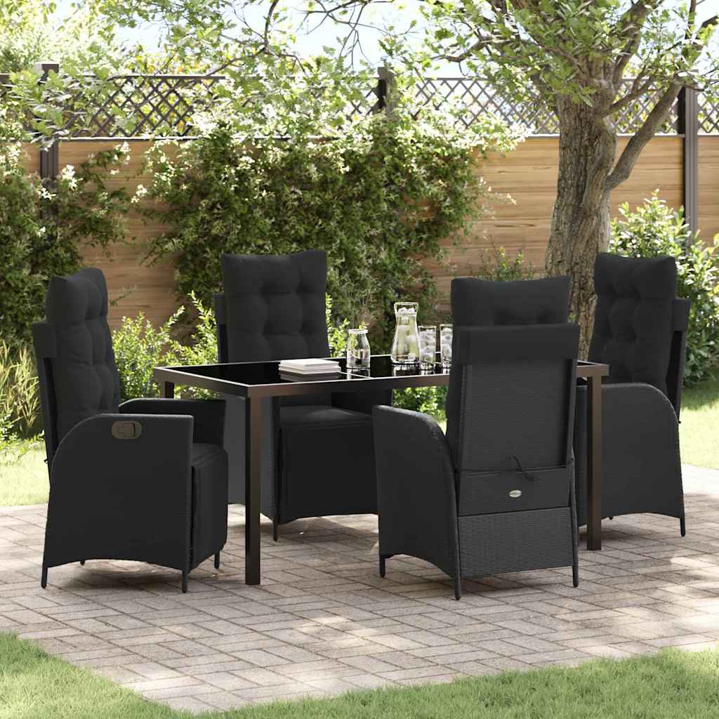 Garten Essgruppe Mit Kissen 5 Pcs Poly-Rattan