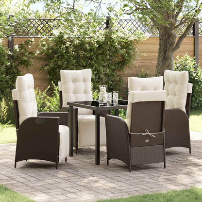 Garten Essgruppe Mit Kissen 5 Pcs Poly-Rattan