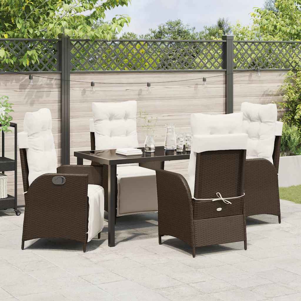 Garten Essgruppe Mit Kissen 5 Pcs Poly-Rattan