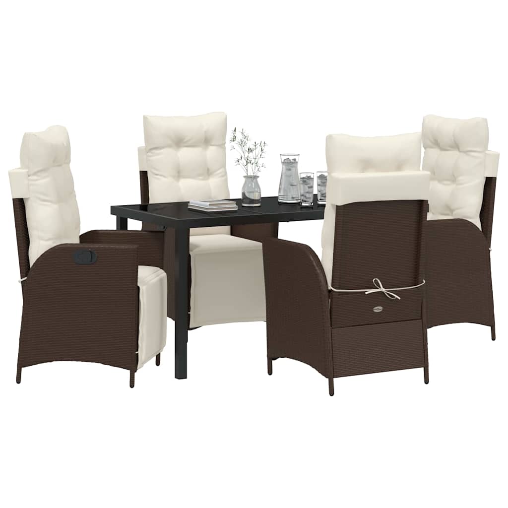 Garten Essgruppe Mit Kissen 5 Pcs Poly-Rattan
