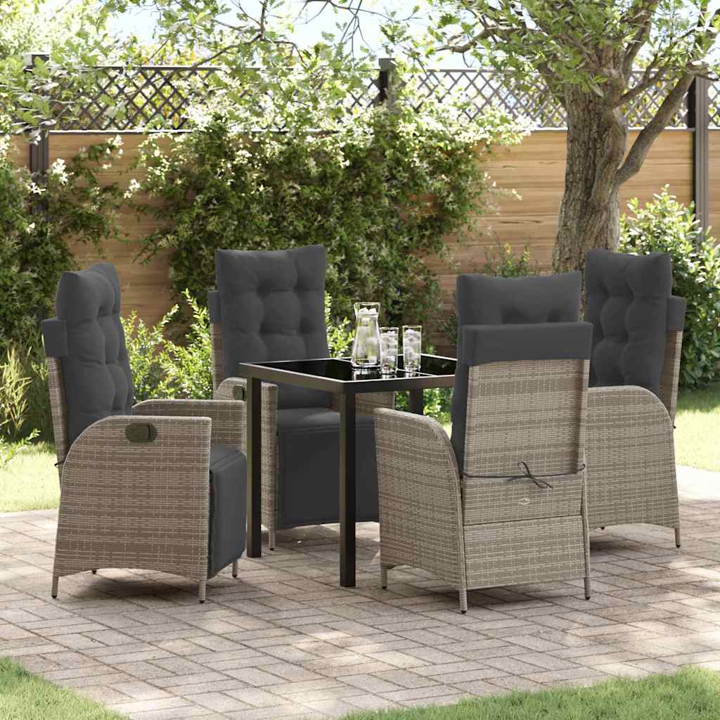 Garten Essgruppe Mit Kissen 5 Pcs Poly-Rattan