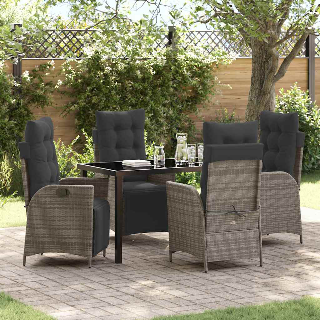 Garten Essgruppe Mit Kissen 5 Pcs Poly-Rattan
