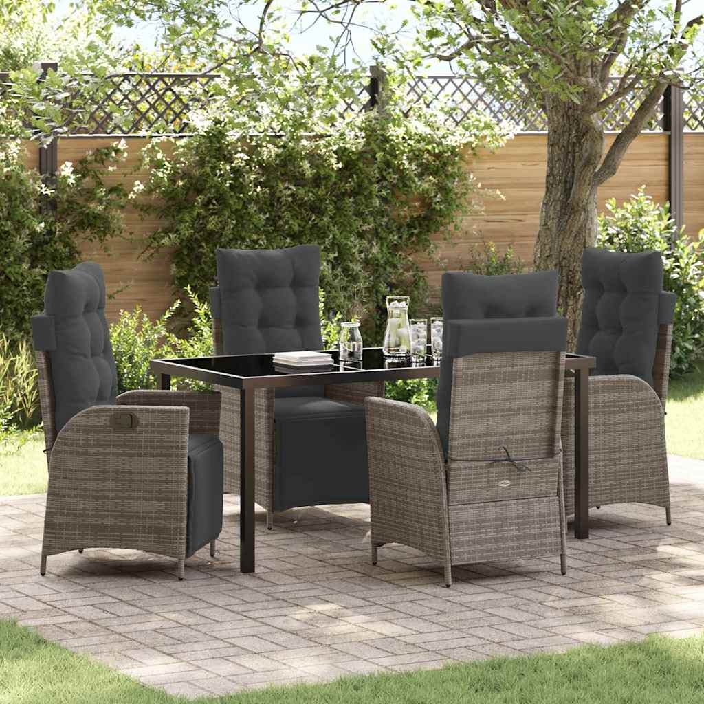 Garten Essgruppe Mit Kissen 5 Pcs Poly-Rattan