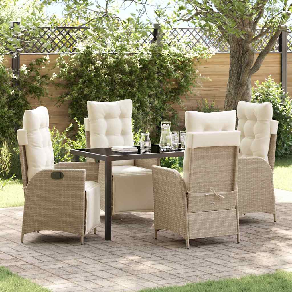 Garten Essgruppe Mit Kissen 5 Pcs Poly-Rattan